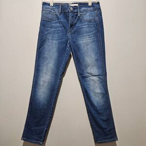 GAP Jeans Size 29P Womens Easy Leggings Mid Rise Medium Wash Blue Denim